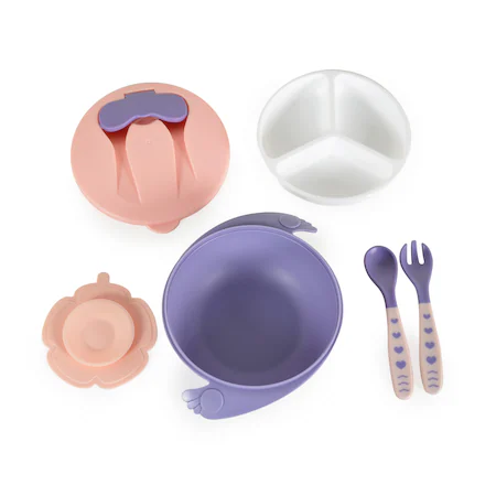 Bol-Ă -double-couche-avec-ventouse-6 Bol rose Ă double couche avec ventouse