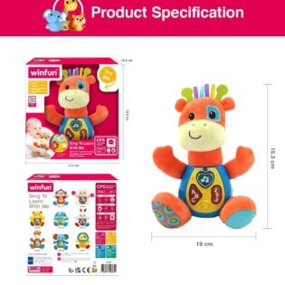 Doudou-hochet-girafe-Winfun-6 dimensions doudou girafe winfun