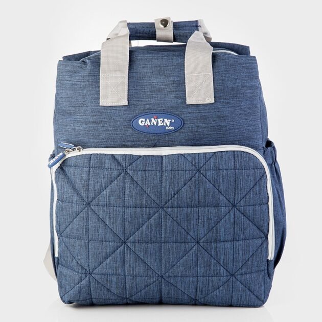 sac à dos à langer bleu – Ganen