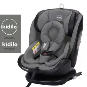 Siege-auto-Grp0-1-2-3-Rotatif-Isofix-gris statut siège auto rotatif kidilo gris