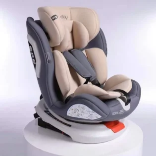 siège auto beige pivotant 360°