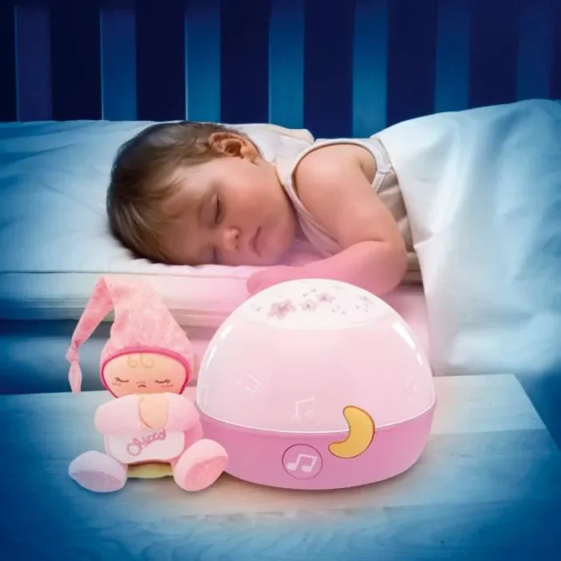 veilleuse magique projection chicco rose