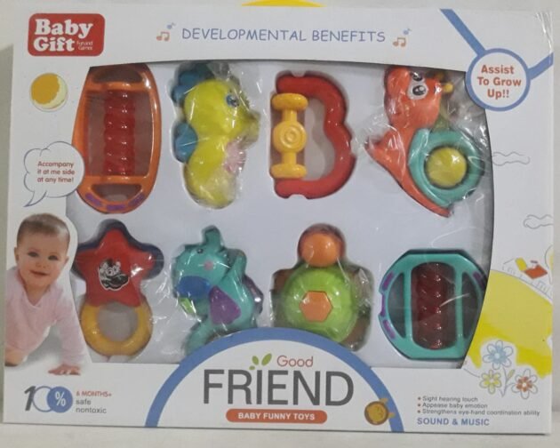 Lot de 8 hochets musical pour bébé
