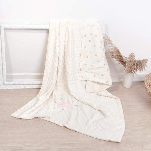 couverture bébé toppy pierre cardin beige doux