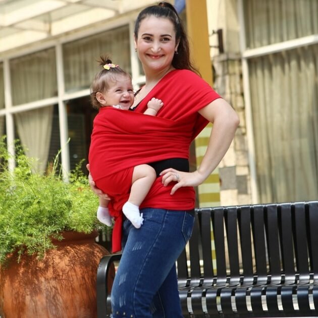 écharpes rouge pour bébé