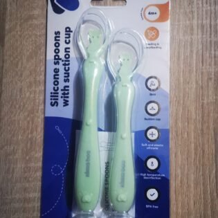 Cuillères en silicone avec ventouse 2pcs