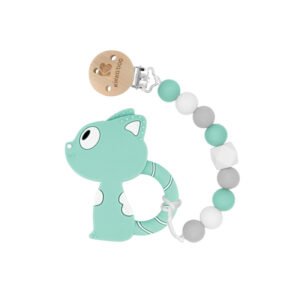 Attache tétine avec anneau de dentition en silicone - Kikkaboo