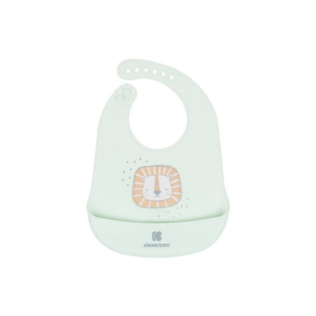 kikkaboo bavoir en silicone bear mint