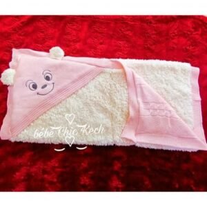 Couverture-de-luxe-douce-en-tricot-rose-1 dimension de luxe couverture douce