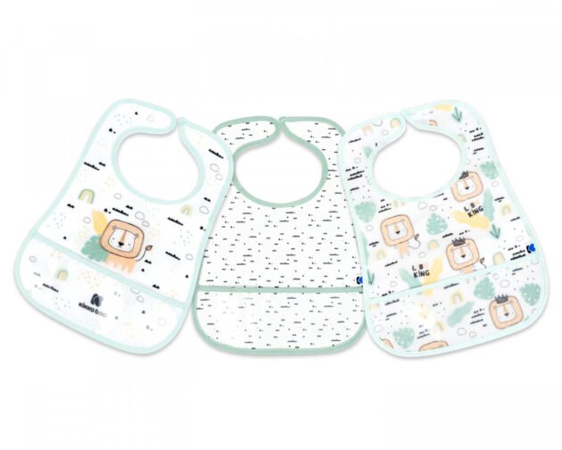 Eva bavoir éponge avec ramasse-miettes 3 Pcs mint