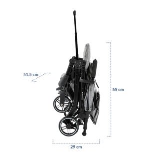 dimension poussette pliable en valise