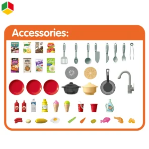QS-Toy-Education-Play-Home-Musical-Light-Sound-Plastic-Material-Cooking-Kitchen-for-Kid-Electric-Faucet-Smoking-Boiling-Cooking-Toy(13) cuisine avec 72accessoires