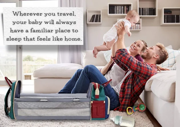 Sac à dos 3en1 avec port de chargement USB-Mybebe