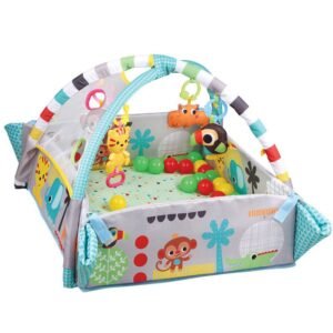 Tapis de fitness rabattable 5en1 pour bébé bleu