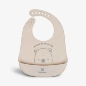 confortable bavoir bear gris