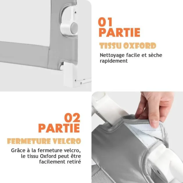 Barrièreavec tissu en nylon lavable