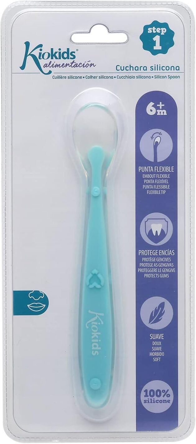 Cuillère en silicone pour bébé - Kiokids