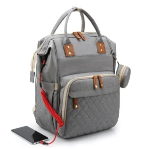 Sac-Ă -langer-multifonctions-1 Sac Ă langer multifonctions gris