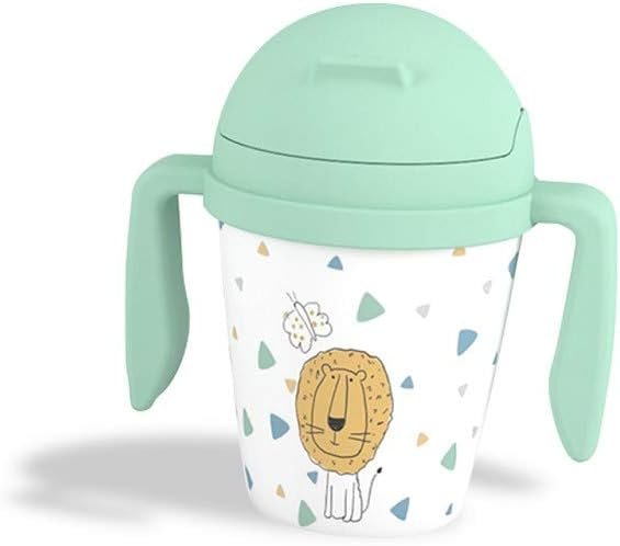 Set-vaisselles-pour-bébé-Interbaby-2 tasse antifuite 5pcs savana pour bébé