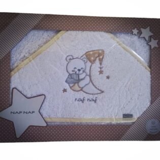 Sortie de bain motif ourse - Naf Naf beige