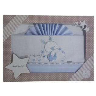 Parure berceau motif lapin - Naf Naf bleu