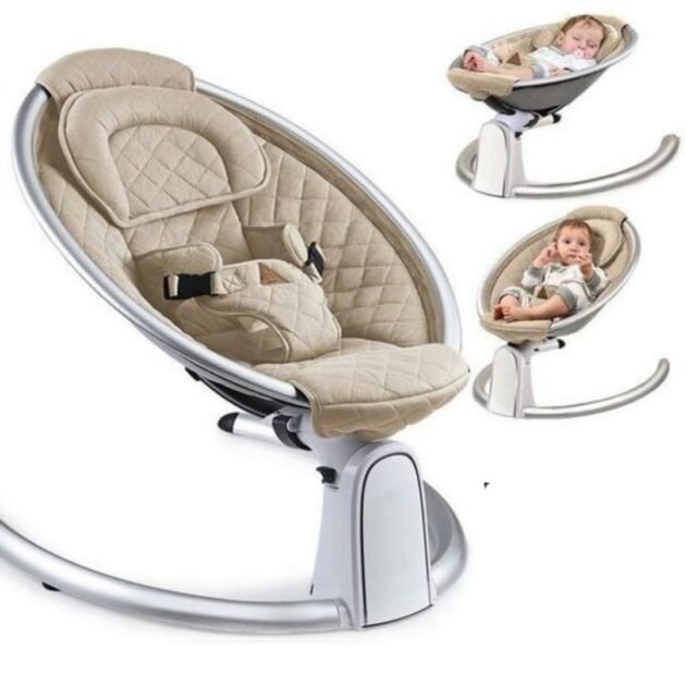 Chaise à bascule avec tactile beige
