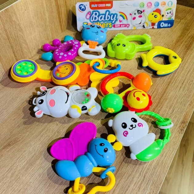 Lot de 10divers hochets animaux - Dlay