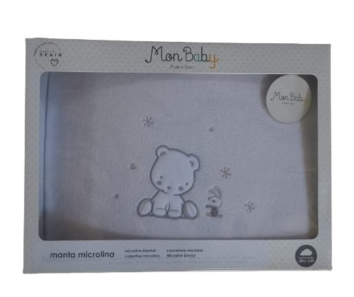 Couverture pour enfant - Mon baby gris