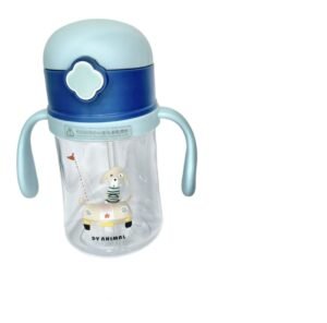 Tasse-a-paille-400ml-DiYi-bleu tasse 400ml bleu