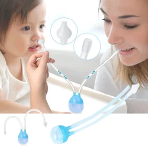 mouche bébé en silicon bleu