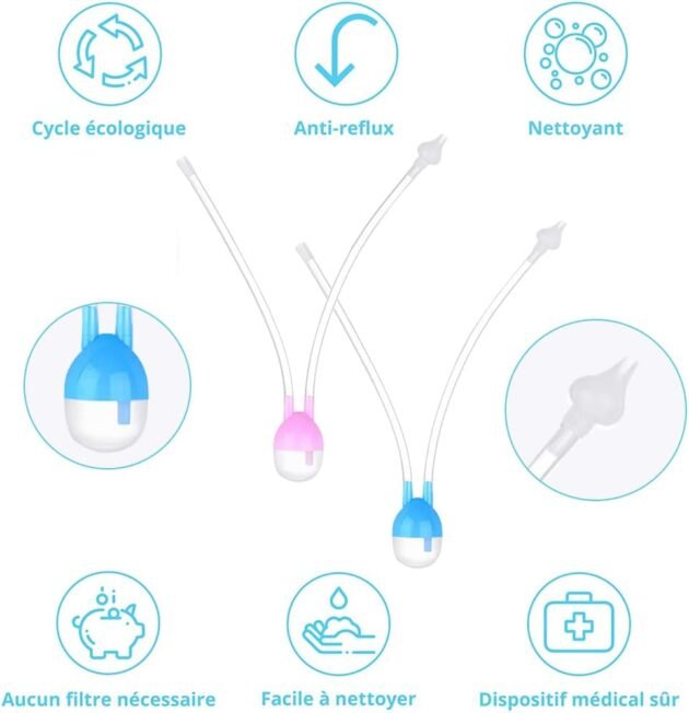 only baby mouche bleu et rose