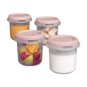 set-de-4-pots-hermatiques-miniland-1 miniland 4 pots de conservation candy