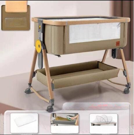 Berceau-cododo-multifonctionnel-Gary-Baby-khaki statut lit parc cododo gary baby beige2