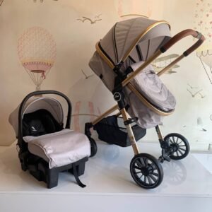 poussette réversible grp 0-1-2-3 premium grise