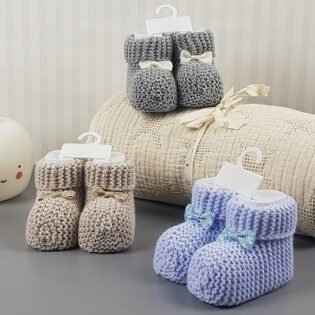 profil chaussons coton tricot