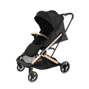 statut poussette rotative à 360° noire