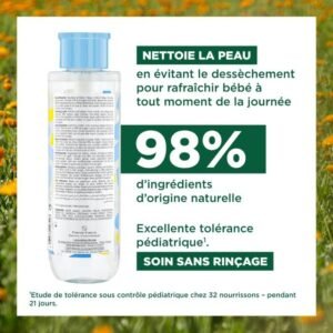 eau-nettoyante-sans-rincage-500ml-klorane-bebe statut klorane bébé eau sans rinçage