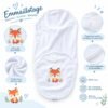 couverture d'emmaillotage blanche bebekevi gobebe gobebe