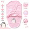 couverture d'emmaillotage rose - bebekevi gobebe