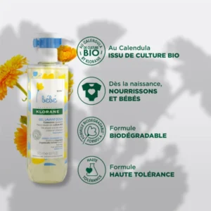 klorane bébé gel lavant 500ml 2