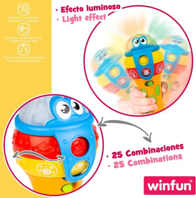 microphone lumière winfun