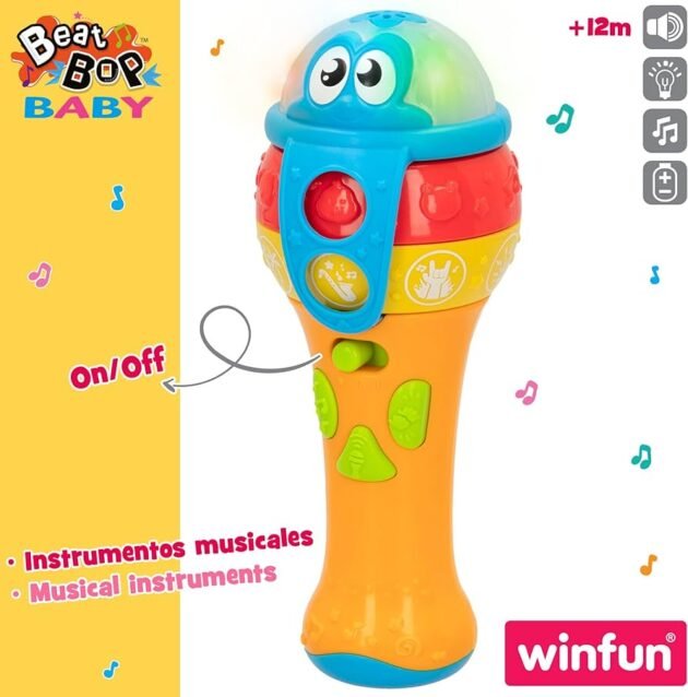 micro son avec lumière winfun multicolore