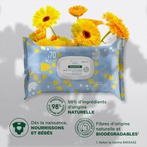 statut lingettes nettoyants x70 klorane