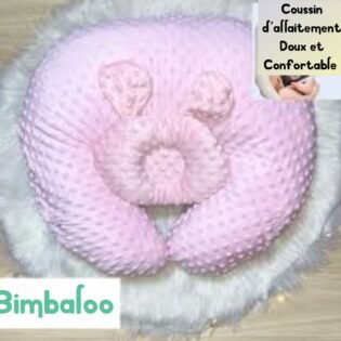 statu coussin d'allaitement bimbaloo rose