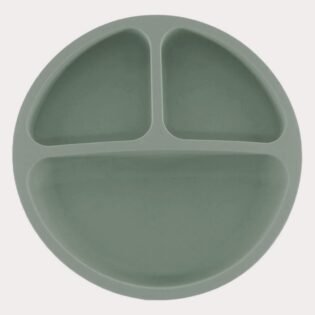 statut assiette en silicone vert