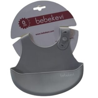 bebkevi bavoir souple en silicone avec poche