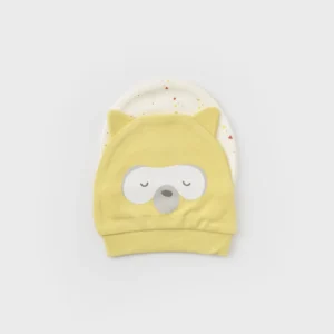 Lot-de-2-bonnets-unisexe-Biorganic-2 lot de 2 bonnets ours jaune biorganic