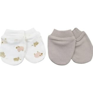 statut 3 lot de 2 moufles biorganic beige B