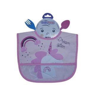 Bavoir-impermEable-avec-poche-Baby-Tone-rose-1 rose bavoir imperméable baby tone