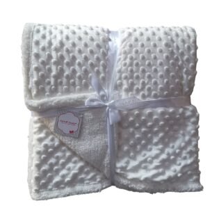 confortable couverture points hiver beige